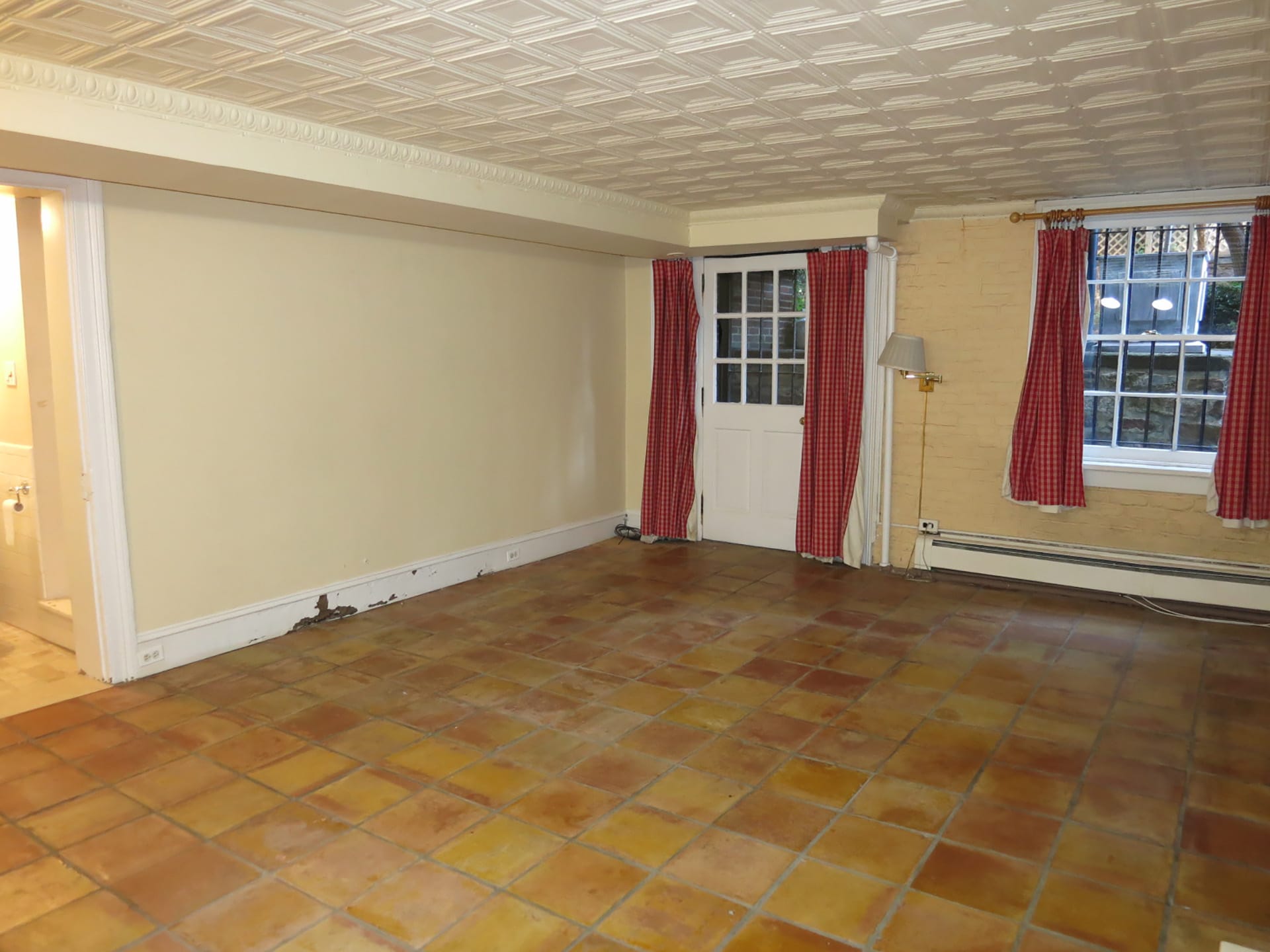 Basement of a Brooklyn Heights Gothic Revival townhouse before our renovation