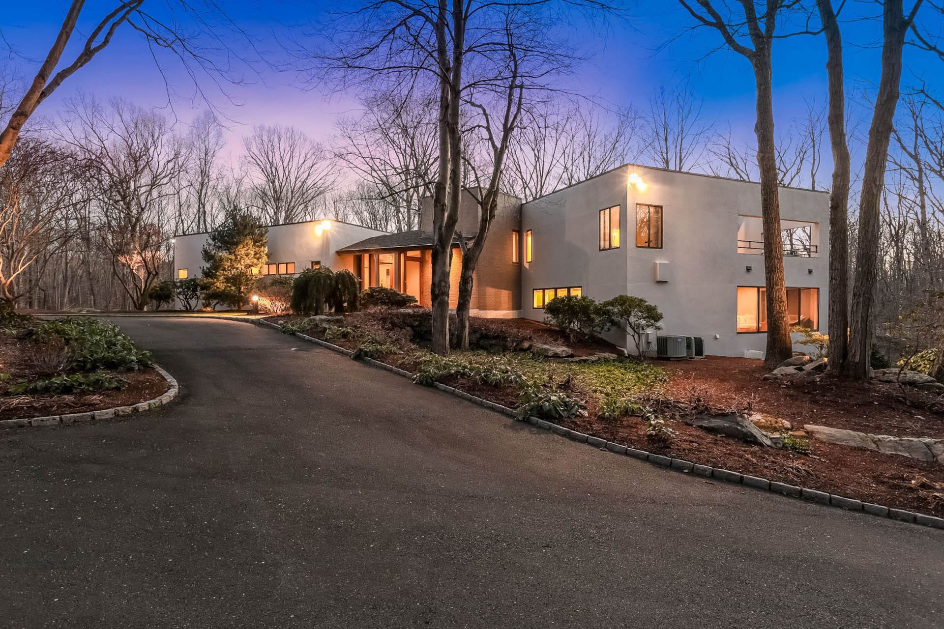 Exterior of a home in Wilton, Connecticut