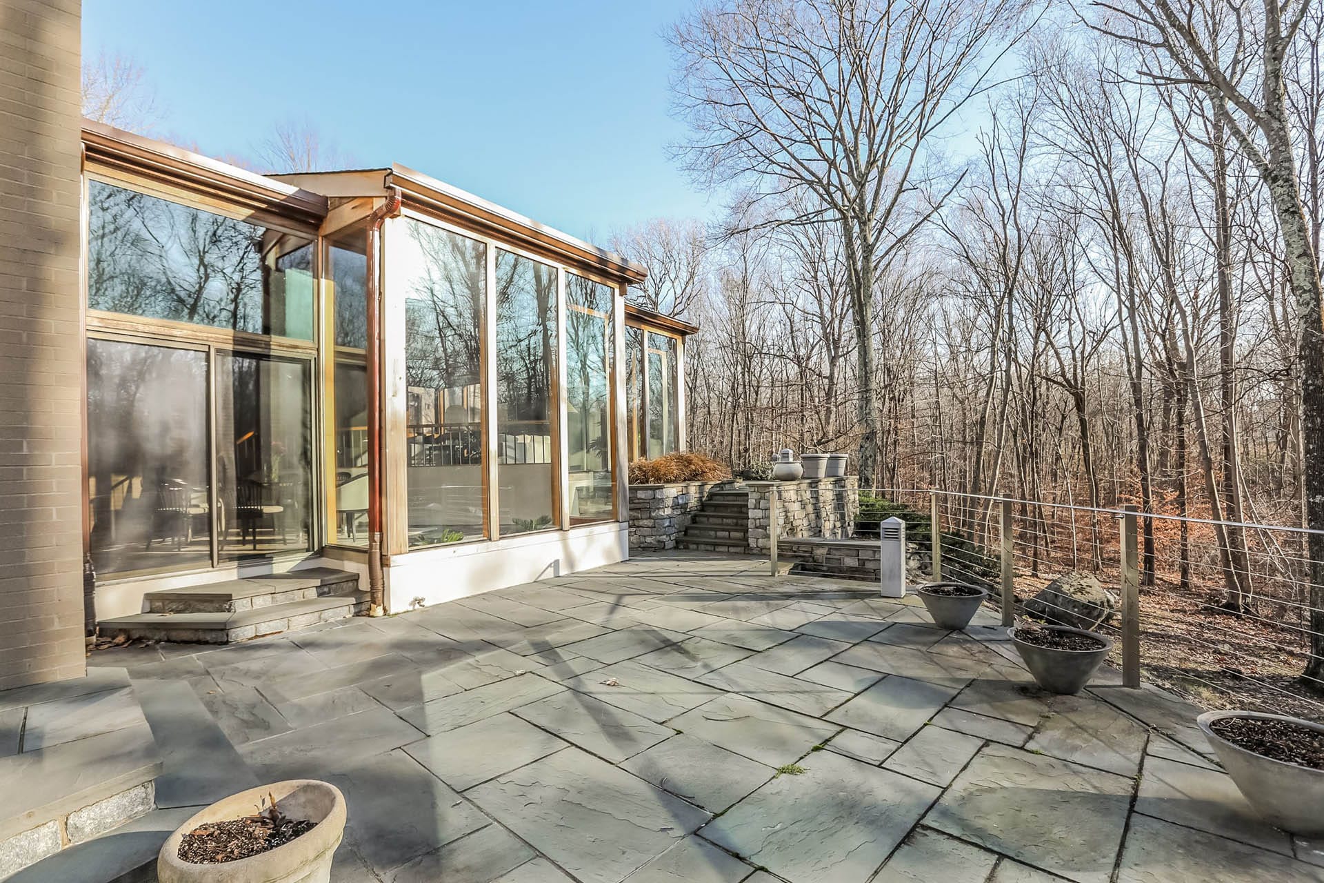 Exterior of a home in Wilton, Connecticut