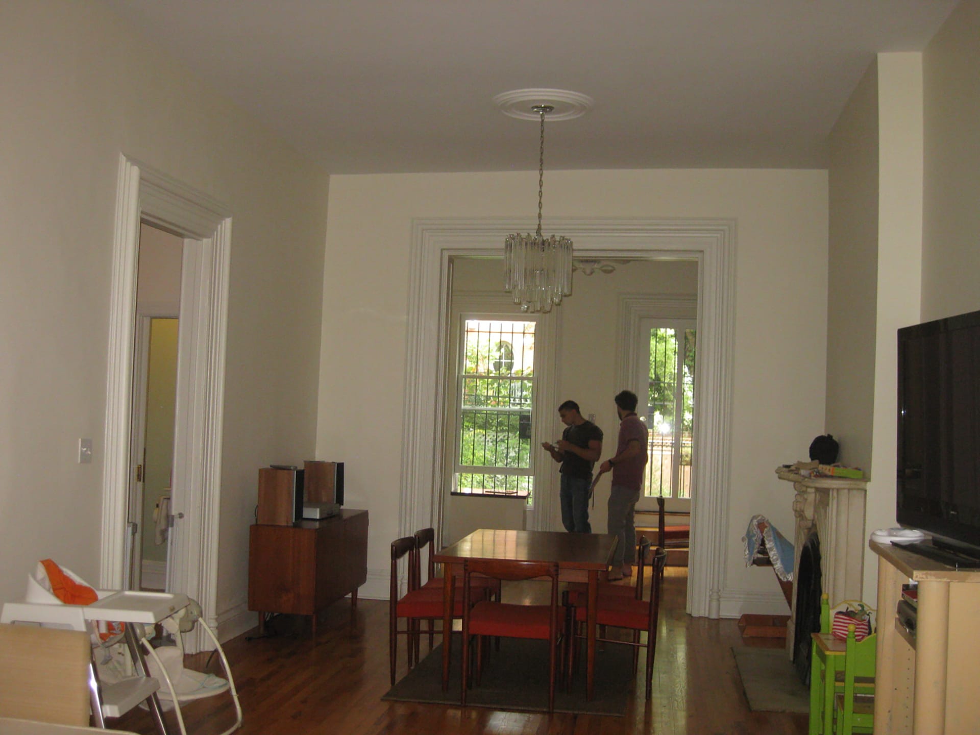 Dining room in a Fort Greene townhouse before our renovation